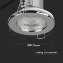 LED PRO Down Light Resistente al fuego - Samsung - IP65 Waterproof - Cromo - 5W- 500 Lumens - 6400K-extra-16.webp