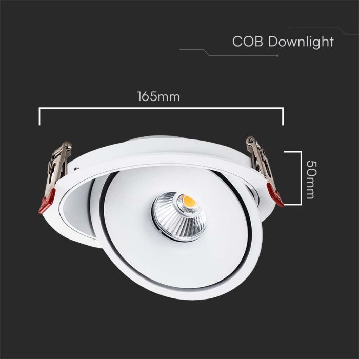 V-TAC LED Foco Ajustable - IP20 - 20W - 1408 Lumens - 3IN1-extra-3.webp