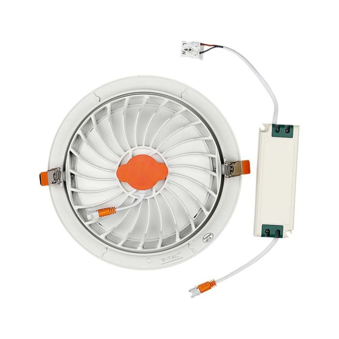 V-TAC LED Foco empotrable Ajustable - Samsung - IP20 - Blanco - 20W - 1865 Lumens - 3000K-extra-8.webp