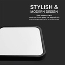 V-TAC LED Plafón cuadrado - Samsung - IP44 - Negro - 48W- 5160 Lumens - 4000K - 420MM-extra-4.webp