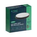 V-TAC LED Plafón redondo - Sensor - IP44 - Negro - 36W- 3820 Lumens - 4000K-extra-9.webp