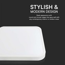 V-TAC LED Plafón cuadrado - Samsung - IP44 - Blanco - 18W- 1830 Lumens - 4000K-extra-4.webp