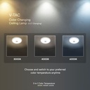 V-TAC LED Luz Techo - Samsung - Sensor PIR - IP20 - Blanco - 12W - 900 Lumens - 3IN1-extra-5.webp