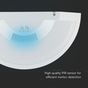 Aplique LED V-TAC - Sensor PIR - Samsung - IP54 - Blanco - 10W - 900 Lumens - 4000K-extra-4.webp