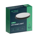 V-TAC LED Plafón redondo - IP44 - Negro - 18W - 1800 Lumens - 4000K - 225MM-extra-7.webp
