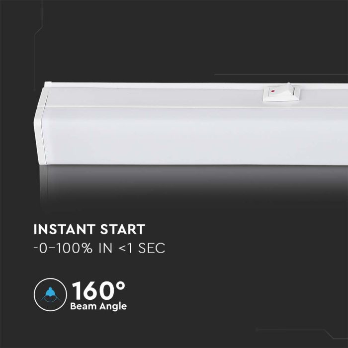 V-TAC Regleta LED T5 Integrada - Samsung - IP20 - Blanca - 4W - 400 Lumens - 4000K-extra-10.webp