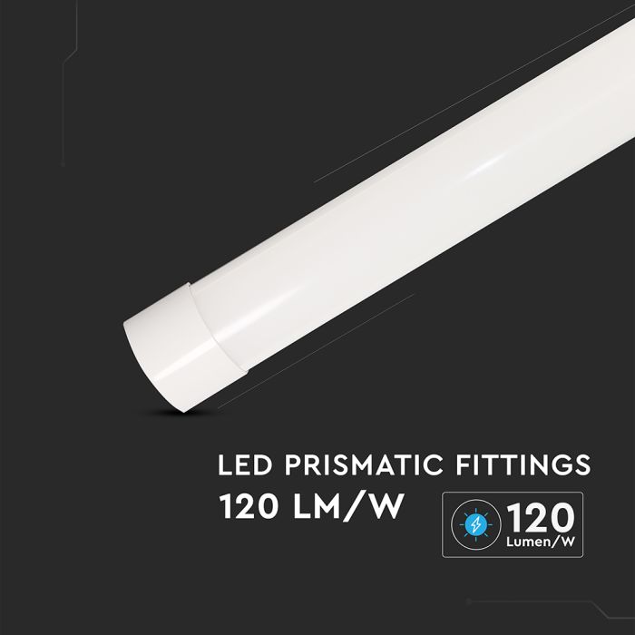 Regleta Prismática LED - 120lm/w - IP20 - Blanca - 20W - 2400 Lumens - 4000K - 56.6CM-extra-4.webp