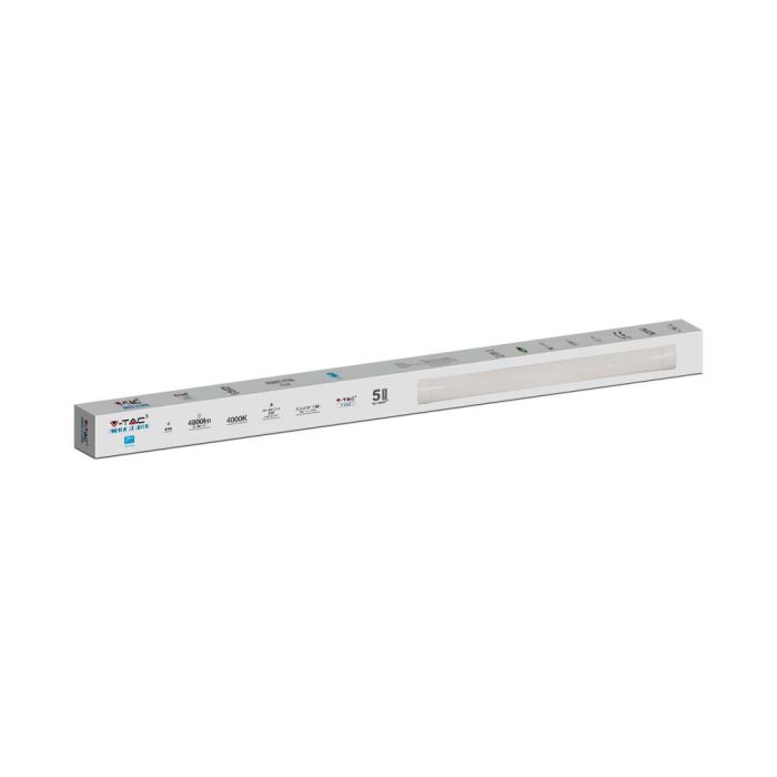 Regleta Prismática LED - Samsung - 120lm/w - IP20 - Blanca - 40W - 4800 Lúmenes - 6500K - 120CM  - Pack de 2-extra-8.webp