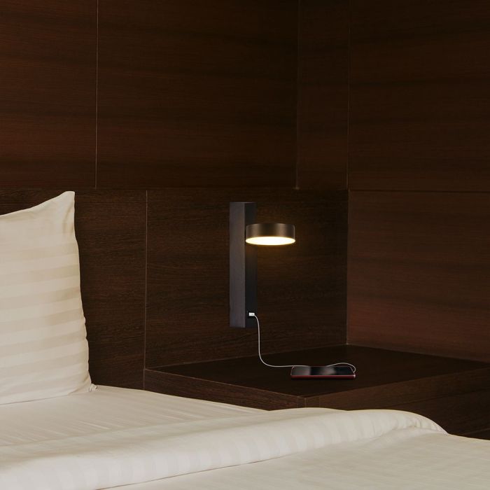 Aplique LED Giratorio V-TAC - IP20 - Negro - 8W- 900 Lumens - 3000K-extra-1.webp