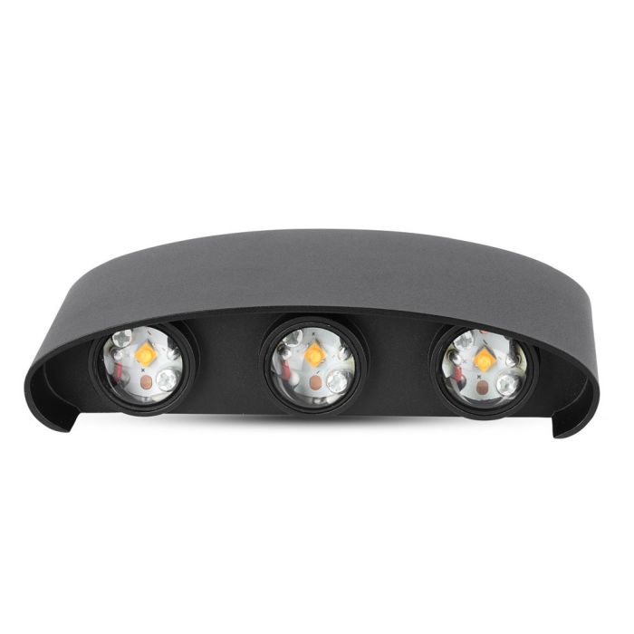 Aplique LED Semi Ovalado V-TAC - Bridgelux - Negro - IP54 - 6W - 540 Lumens - 3000K-extra-3.webp