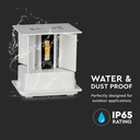 V-TAC LED Aplique Cuadrado - Bridgelux - IP65 Estanco - Blanco - 6W - 660 Lumens - 3000K-extra-8.webp