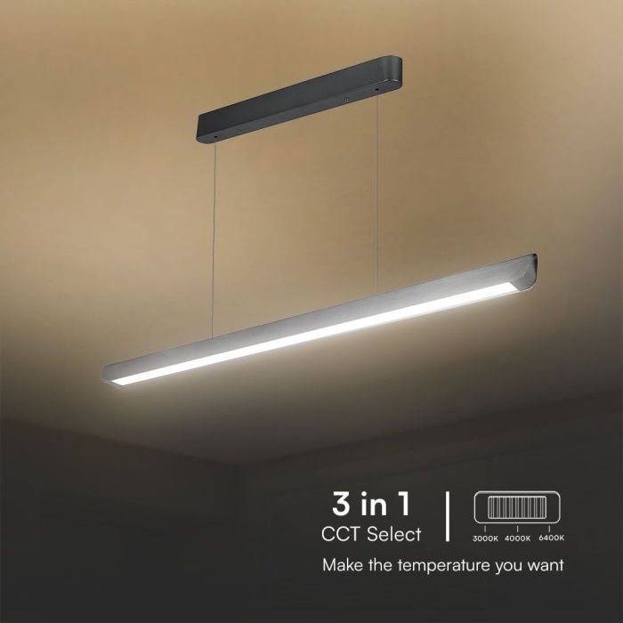 V-TAC LED Luz Lineal - Samsung - IP20 - Gris Mate - 36W- 2880 Lumens - 3IN1-extra-5.webp