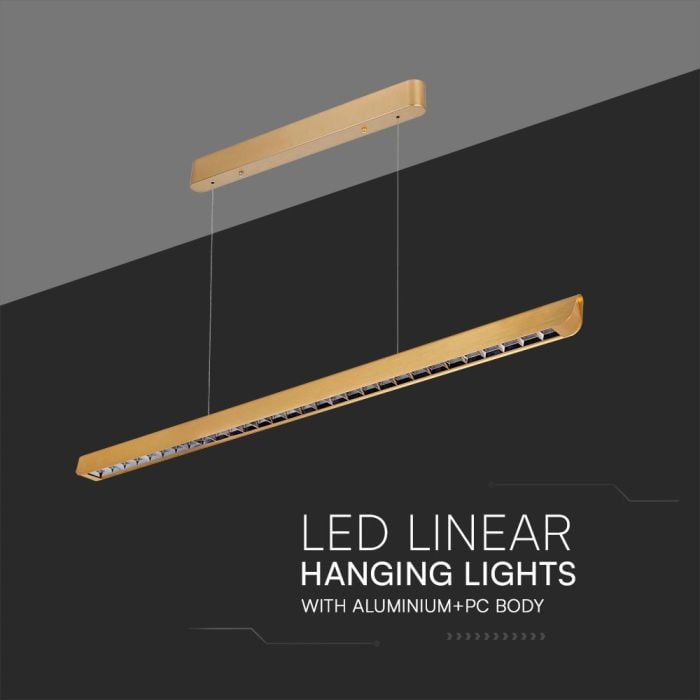 V-TAC LED Luz Lineal - Samsung - IP20 - Oro - 36W- 2880 Lumens - 3IN1-extra-6.webp