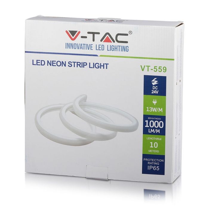 V-TAC Tira de Luz LED - Backlite Neon Flex - IP65 Impermeable - 4000K - Precio/1m (Rollo 10m)-extra-12.webp