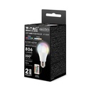 Bombilla LED V-TAC GLS - RF -  Soporte E27 - IP20 - Blanca - 8.5W - 806 Lumens - RGB + 4000K-extra-7.webp