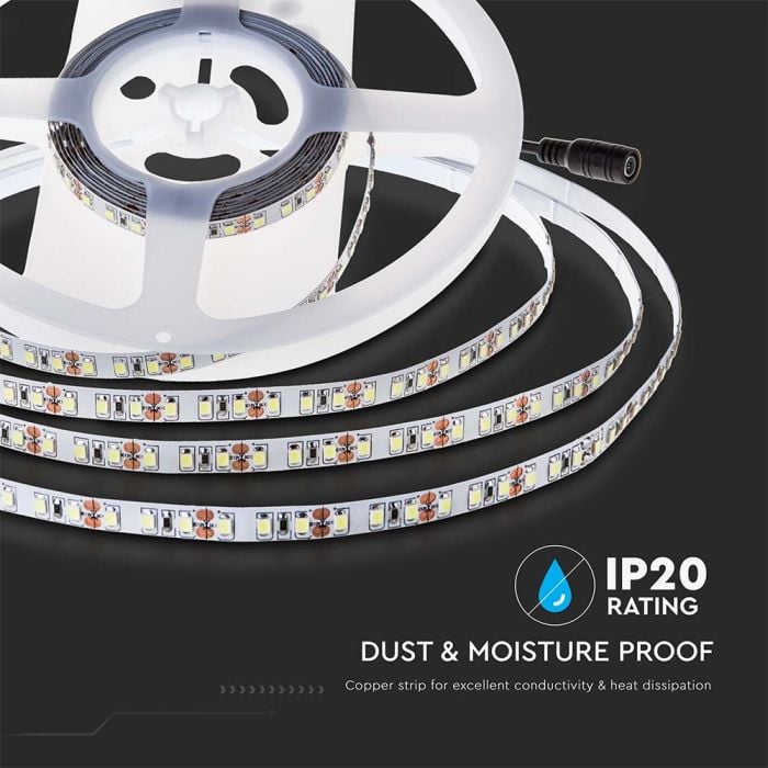 Tira de luz LED V-TAC - 100lm/w - Doble PCB - IP20 - 4000K - Precio/1m (Rollo de 10m)-extra-6.webp
