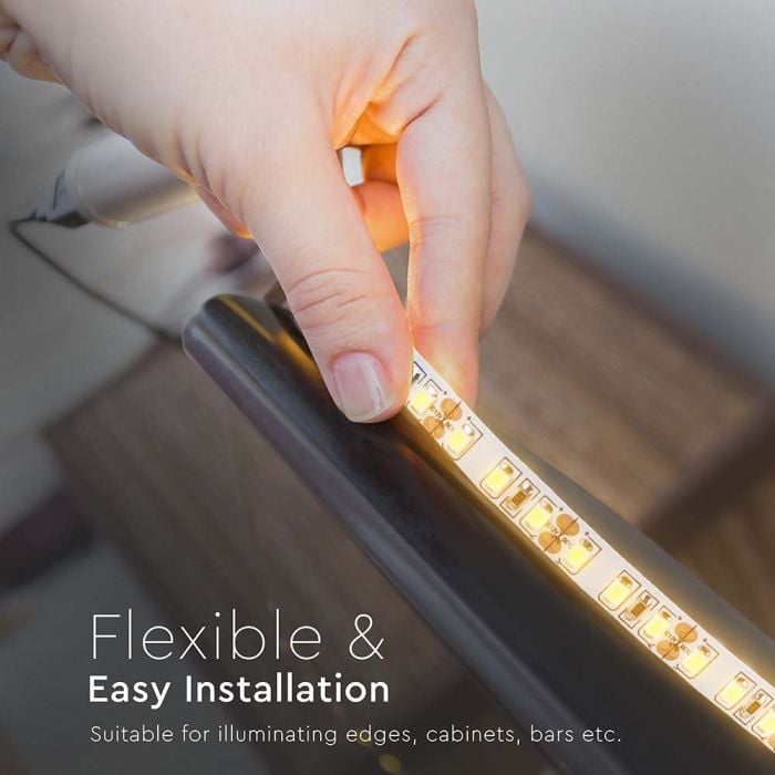 Tira de luz LED V-TAC - 100lm/w - Doble PCB - IP20 - 4000K - Precio/1m (Rollo de 10m)-extra-8.webp