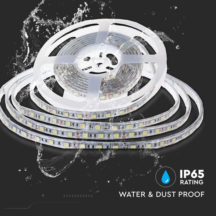 Tira de luz LED V-TAC - 100lm/w - Doble PCB - IP65 Impermeable - 4000K - Precio/1m (Rollo de 10m)-extra-7.webp