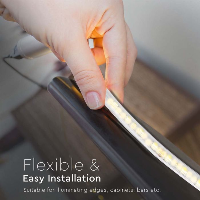 Tira de luz LED V-TAC - IP65 Impermeable - 4000K - Precio/1m (5m Rollo)-extra-8.webp