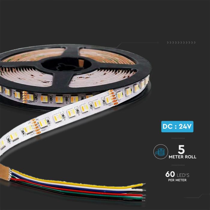 Tira de luz LED V-TAC - IP20 - 3IN1+RGB - Precio/1m (5m Rollo)-extra-8.webp