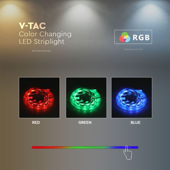 Tira de luz LED V-TAC - IP20 - 3IN1+RGB - Precio/1m (5m Rollo)-extra-11.webp