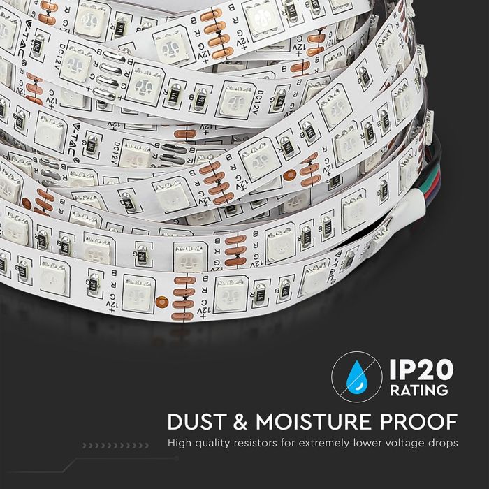 V-TAC Tira de Luz LED Kits - EU Plug - IP20 - RGB - Precio/1m (5m Rollo)-extra-7.webp
