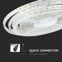 Tira de luz LED V-TAC - IP65 Impermeable - 3000K - Precio/1m (5m Rollo)-extra-8.webp