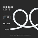 V-TAC Tira de Luz LED - Neon Flex - IP20 - 6500K - Precio/1m (Rollo 10m)-extra-4.webp