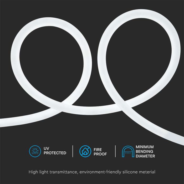 V-TAC Tira de Luz LED - Neon Flex - IP20 - 6500K - Precio/1m (Rollo 10m)-extra-6.webp