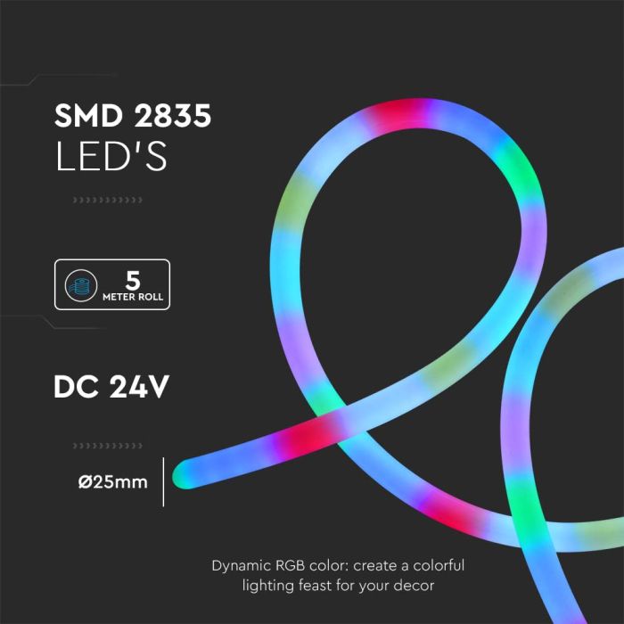 V-TAC Tira de Luz LED - Neon Flex - IP20 - RGB Magic - Precio/1m (5m Rollo)-extra-4.webp
