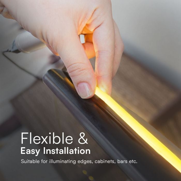 Tira de luz LED V-TAC - 220V - IP65 Impermeable - 4000K - 5m Rollo-extra-6.webp