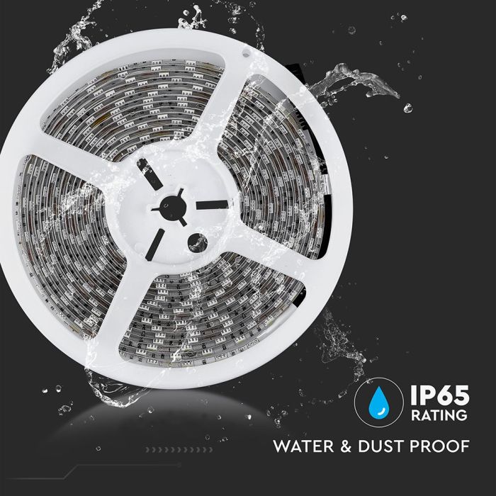 Tira de luz LED V-TAC - IP65 Impermeable - RGB - Precio/1m (5m Rollo)-extra-10.webp