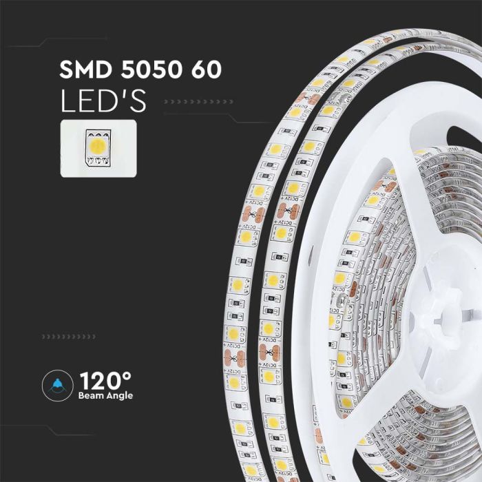 Tira de luz LED V-TAC - IP65 Impermeable - 4000K - Precio/1m (5m Rollo)-extra-5.webp