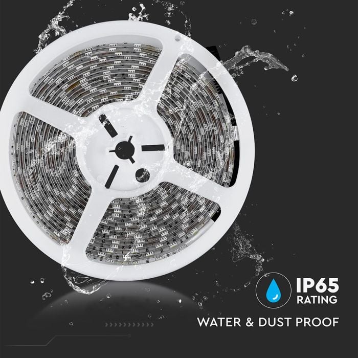 Tira de luz LED V-TAC - IP65 Impermeable - RGB - Precio/1m (5m Rollo)-extra-7.webp