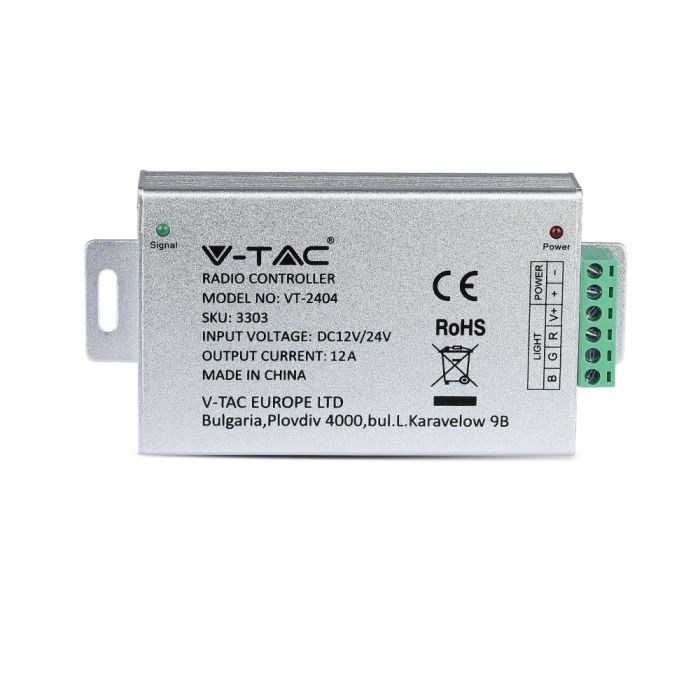V-TAC LED Tiras de luz- Accesorios - Controladores de Radio - Mando a Distancia 4 Teclas - IP20 - 144W-extra-6.webp