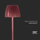 V-TAC Lámpara de Sobremesa Recargable - IP20 - Marrón - 2.7W- 110 Lumens - 3IN1-extra-4.webp