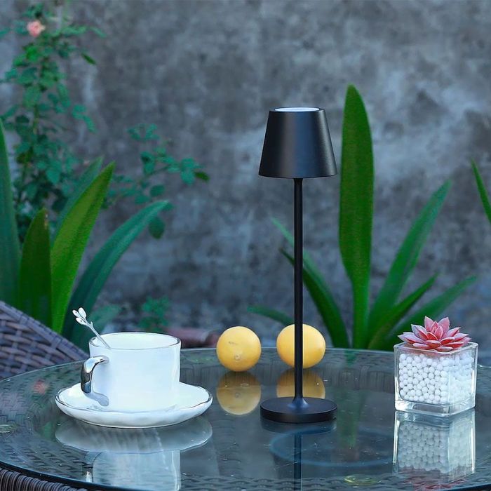 V-TAC Lámpara de mesa de carga inalámbrica - IP54 - Negra - 1.5W- 150 Lumens - 3000K-extra-1.webp