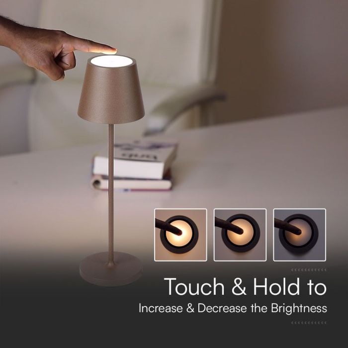 V-TAC Lámpara de mesa de carga inalámbrica - IP54 - Corten - 1.5W- 150 Lumens - 3000K-extra-6.webp
