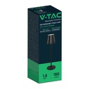 V-TAC Lámpara de Sobremesa Recargable - IP20 - Cuerpo Negro - 1.5W- 150 Lumens - 3IN1-extra-8.webp