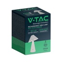 V-TAC Lámpara de Sobremesa Recargable - IP20 - Blanca - 3W - 200 Lumens - 3IN1-extra-7.webp