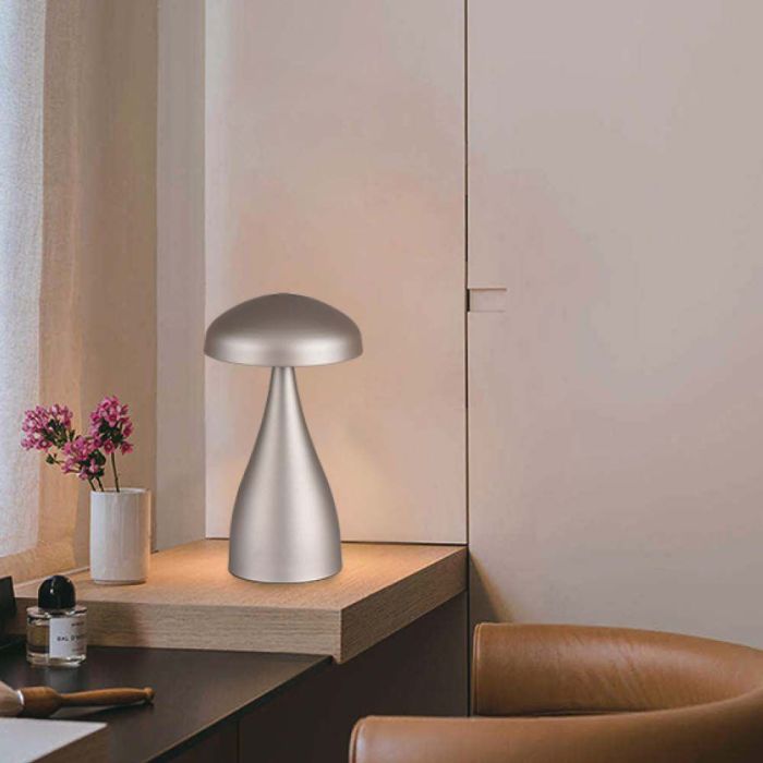 V-TAC Lámpara de Sobremesa Recargable - IP20 - Oro Champagne - 1W - 55 Lumens - 3IN1-extra-3.webp