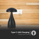 V-TAC Lámpara de Sobremesa Recargable - IP20 - Negra - 1W - 55 Lumens - 3IN1-extra-7.webp