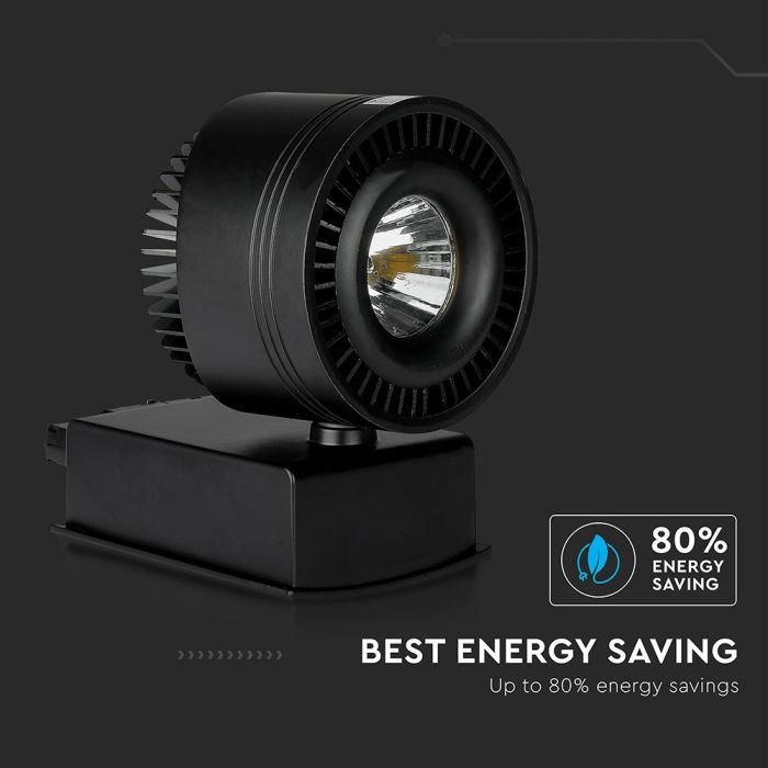 V-TAC LED Foco de carril - IP20 - Negro - 33W - 1800 Lumens - 5000K-extra-6.webp