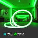V-TAC LED COB Tira de Luz - IP67 Impermeable - Código de Color: Verde - Precio/1m (5m Rollo)