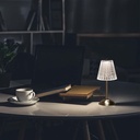 V-TAC Lámpara de Sobremesa Recargable - IP20 - Cuerpo Níquel Arena - 2.4W - 210 Lumens - 3IN1