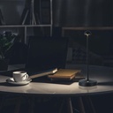 V-TAC Lámpara de Sobremesa Recargable - IP20 - Cuerpo Negro - 1.6W- 130 Lumens - 3IN1