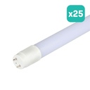 Tubo LED T8 V-TAC - IP20 - Blanco - 20W - 2100 Lúmenes - 4000K - 150CM - Pack de 25