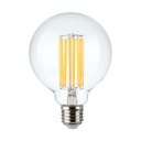 Bombilla LED V-TAC - Globo G95 - Soporte E27 - IP20 - Transparente - 6W- 600 Lumens - 3000K