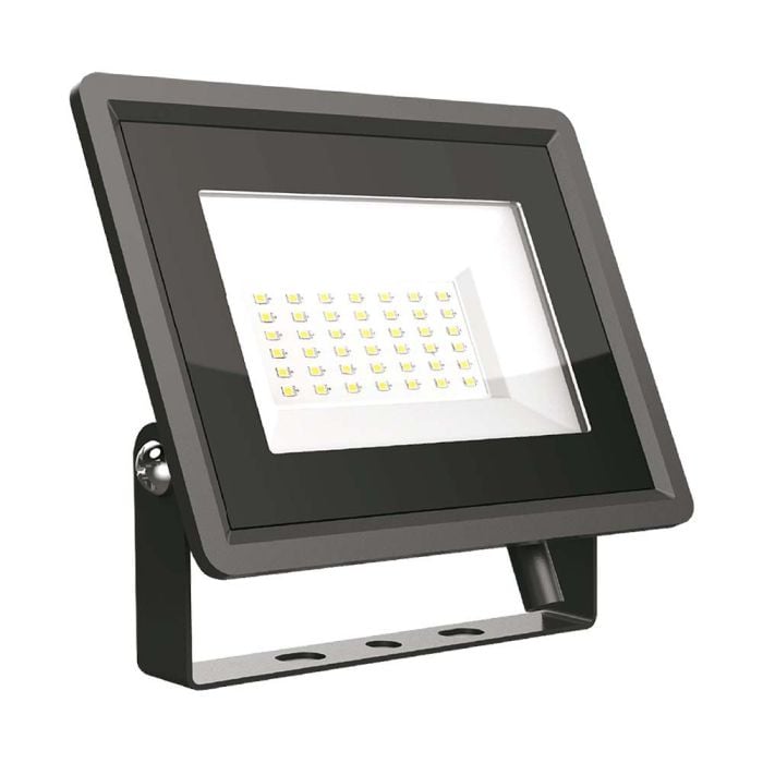 Proyector LED V-TAC - Impermeable IP65 - Cuerpo Negro - 30W - 2510 Lumens - 6500K
