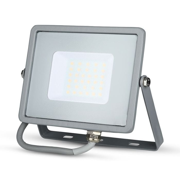 Proyector LED V-TAC - Samsung - Impermeable IP65 - Gris - 30W - 2400 Lúmenes - 3000K